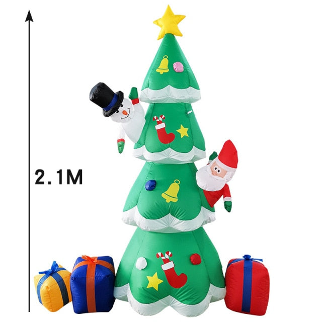 Aufblasbarer 3D Weihnachtsdeko für Draußen mit LED