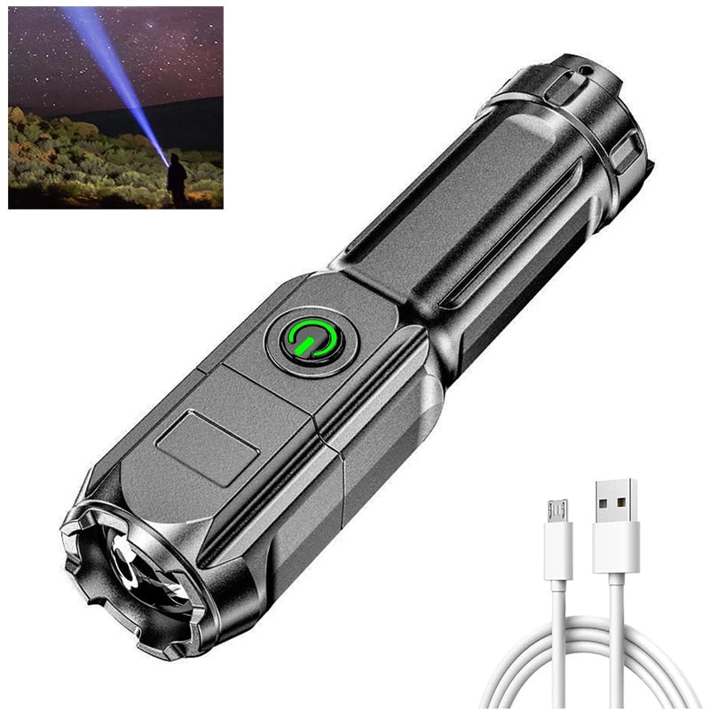 Weitleuchtende LED Taschenlampe
